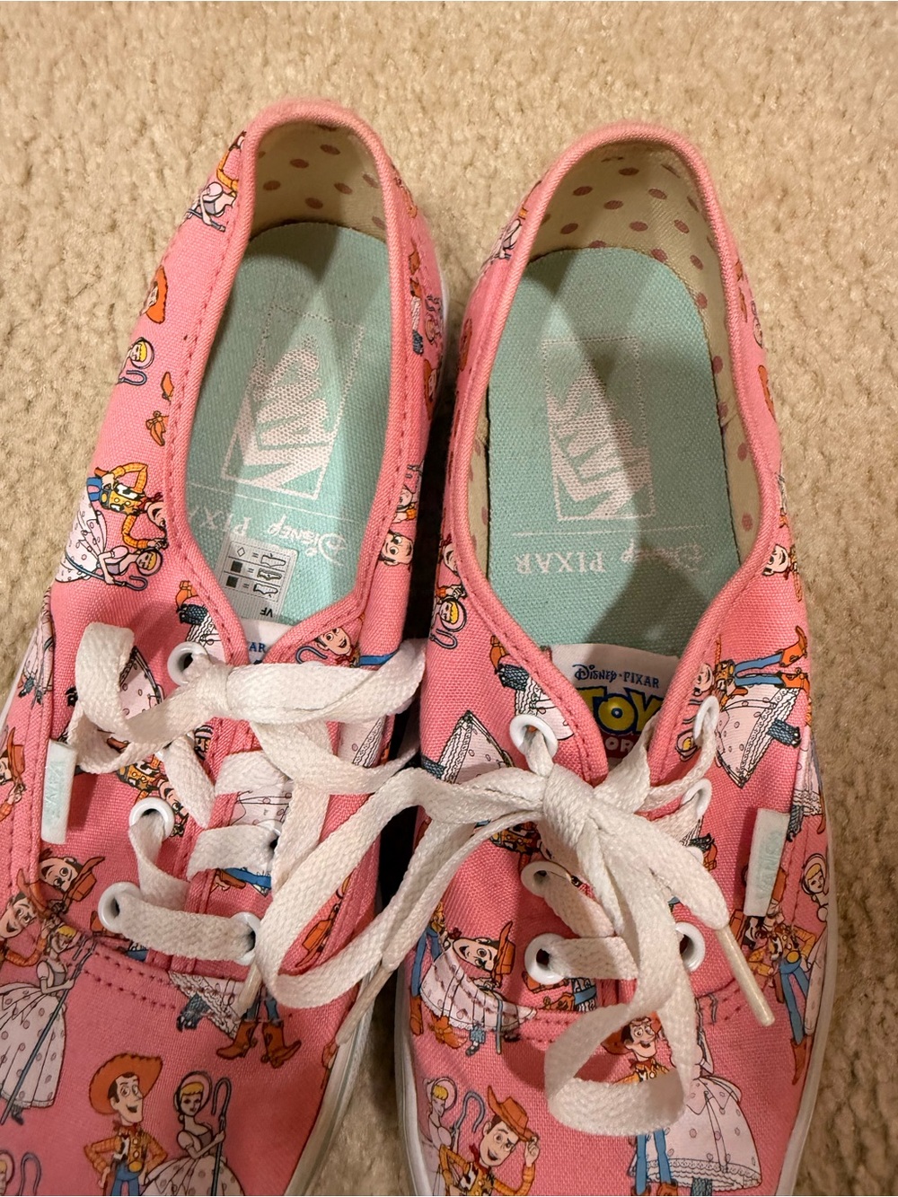 Disney 1st Edition Toy Story VANS Canvas Sneakers SIZE 7.5 women, men size 6 - Picture 8 of 10